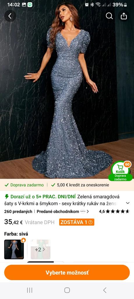 Spoločenské šaty, xl