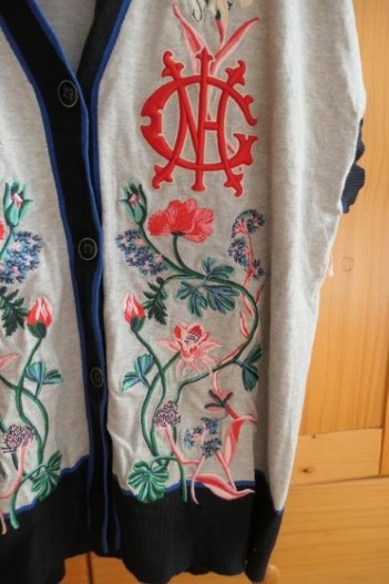 Gant vysivana luxusna oversize stylova vesta s-l, gant,m