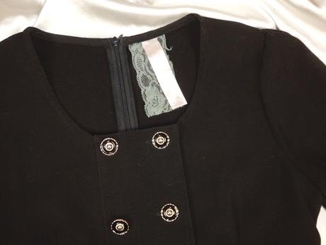 Čierne strečové šaty, diva,36