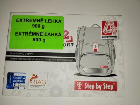 Školská taška zn.step by step 1 - 3 ročník, 