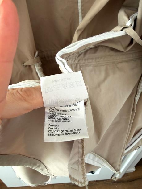 Štýlový bavlnený parka škandinávsky dizajn, m