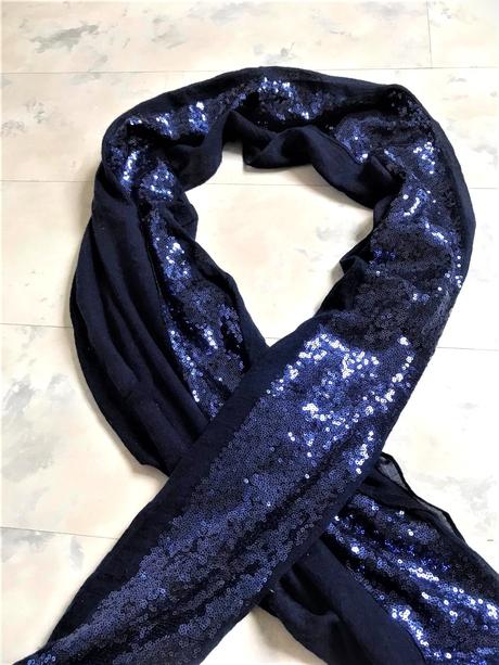 Trblietavý prehoz na večerné šaty, 4xl