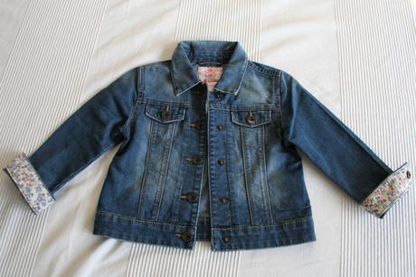 Jemná elastická rifľová bundička c&a, palomino,110