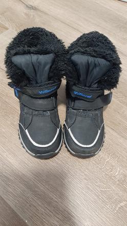 Vodeodolne cizmy vysoke cierne s modrymi detailami, 29