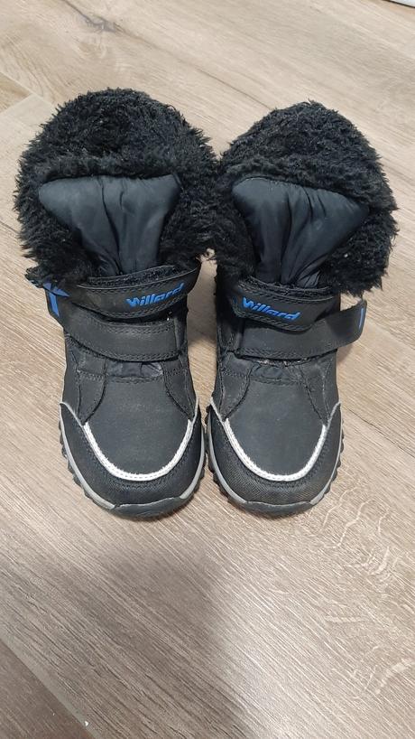 Vodeodolne cizmy vysoke cierne s modrymi detailami, 29