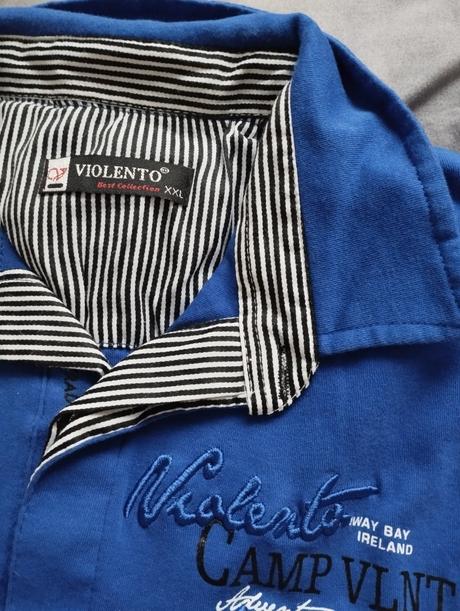 Modre polo tričko l/xl, l