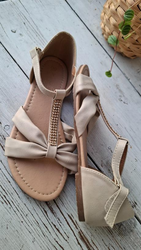 Sandálky - béžové, 36