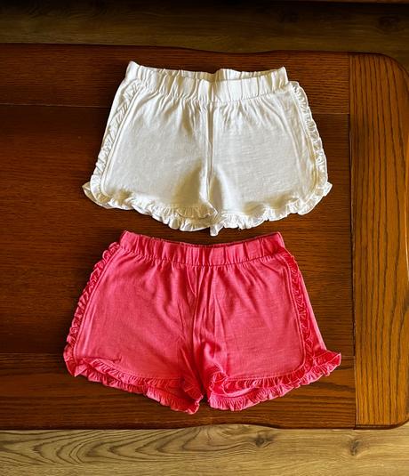 Bavlnené kraťasky s volánikmi dvojbalenie, f&f,116