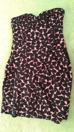 Cierne puzdrove saty so srdieckami hm s, h&m,34