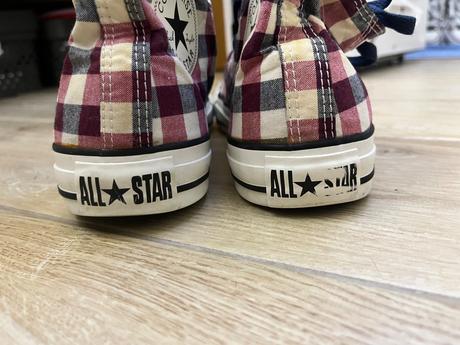 Kockované vysoké tenisky converse, converse,39