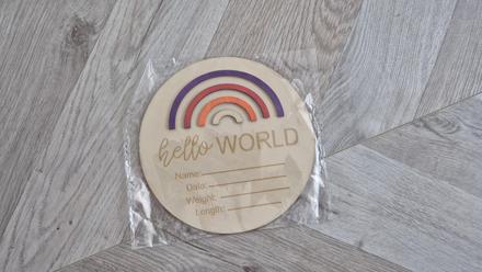 Uvítacia kartička pre bábätko, 