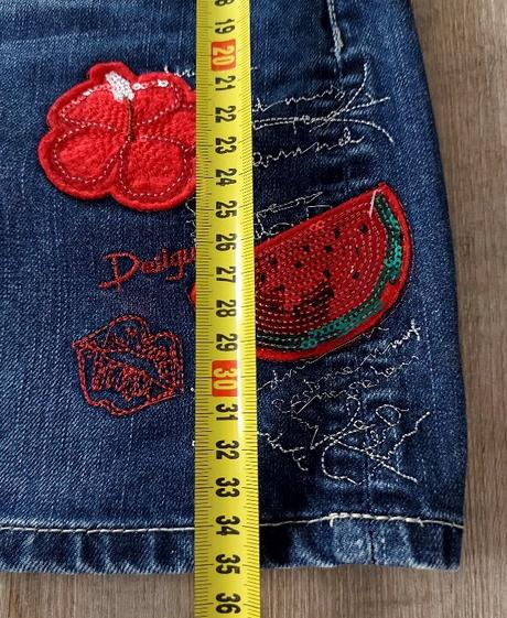 Rifľová minisukňa desigual, desigual,36