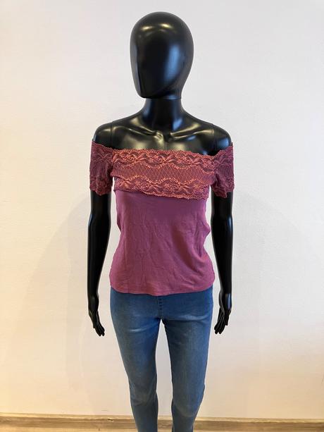 Dámske tričko s krajkou (38-40), m