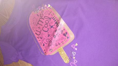 Fialové tričko s leským obrázkom 122-128, circo,122