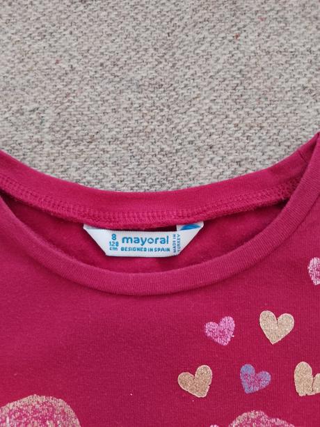 Tričko so srdiečkami, mayoral,128