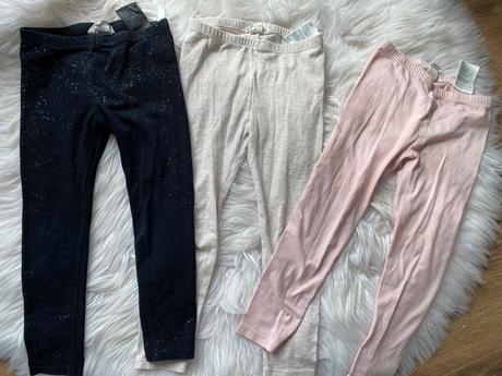 3 ks legin h&m s trblietkami, h&m,104