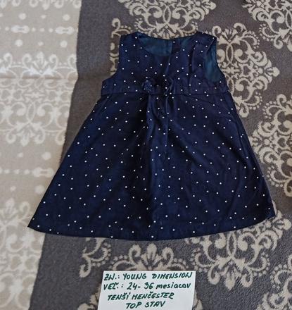 Mencestrove  šaty zn.young dimension veľ.24-36mes., young dimension,92