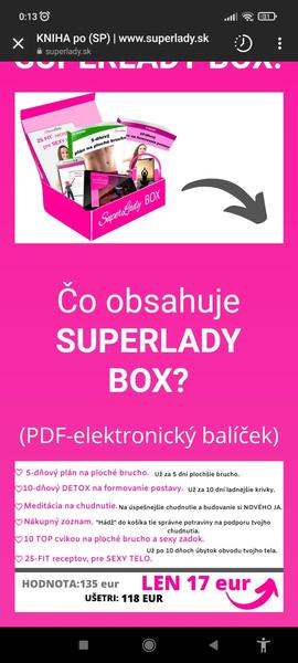 Skúsenosti so Superlady box