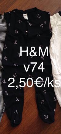 Pyžamový overal, h&m,74