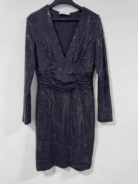 Večerné elegantné šaty glam štýl, l