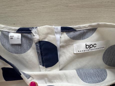 Bodkovane saty bonprix 146, bonprix,146