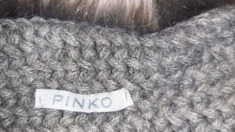 Pelerína pinko s pravou kožušinkou, pinko