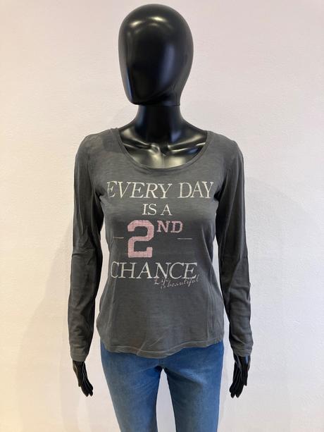 Sivé melírované tričko s nápisom (xs), colours of the world,xs