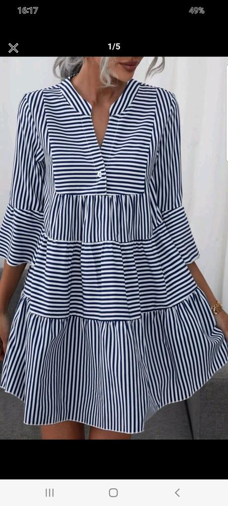 Šaty pásik poštovné zdarma, l / m / s / xs