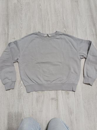 Sivá mikina, h&m,146