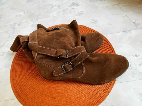 Semišové kožené čižmy, 37