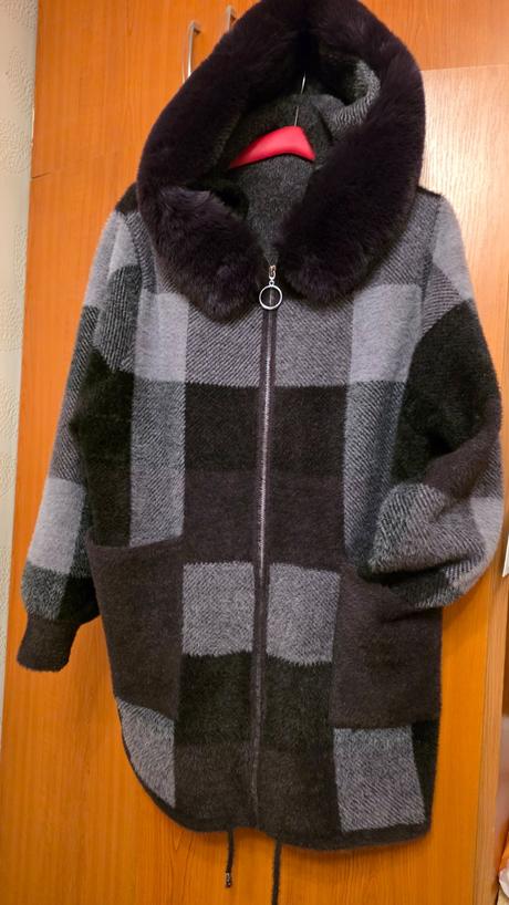 Alpaka xl s kozušinkou baklažanova, reserved,xl