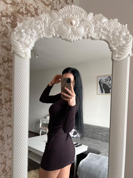 Mini šaty fialové, 