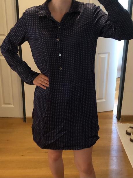 Modrá vzorovaná tunika/šaty scotch&soda s/m, s