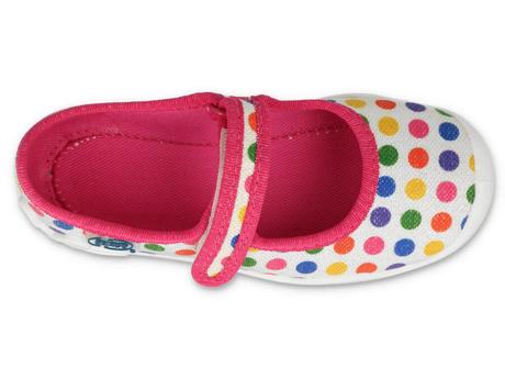 Dievčenské papuče blanka s bodkami 23221105, befado,25 - 30