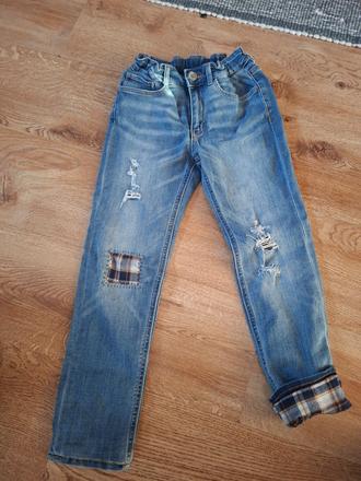 Zateplené rifle, h&m,134