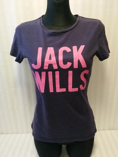 Dámsky tmavo fialový bavlnený top, jack wills, s