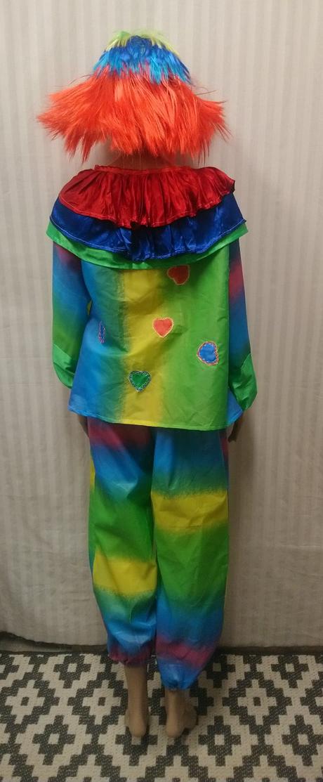 3 dielny kostým harlekýnka-šašo, l-xl,