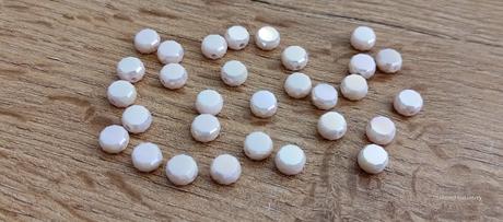 Korálka - 8 mm - champagne ab, 