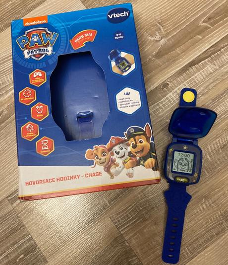 Detské hovoriace hodinky -chase,ako nové,