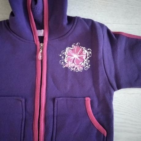 Fialova tepláková mikina, 122