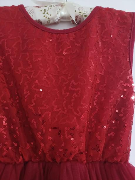 Šaty na vianočné fotenie 122/128, 128