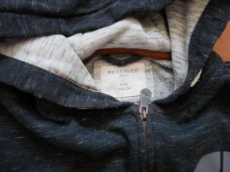 Mikina reserved na zips, reserved,158
