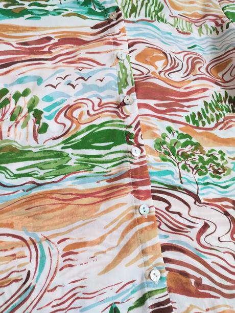 Košeľa s unikátnym vzorom, s