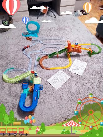 Dráhy vláčik tomáš 3 za cenu 1 + vláčiky a kolajni,