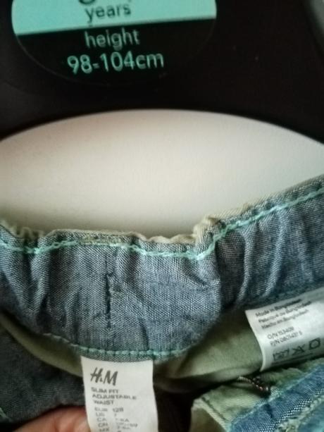 Nohavice, h&m,128