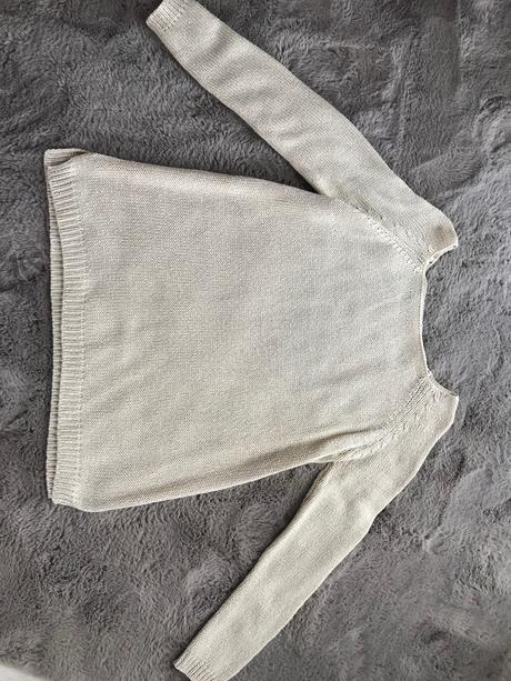 Bezovy oversized sveter, reserved,m