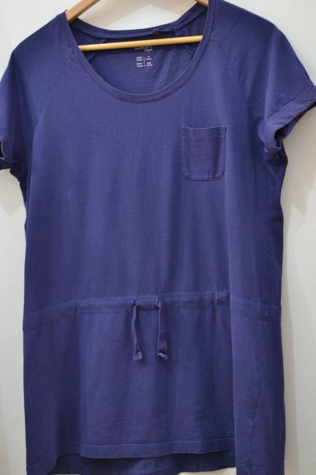 Dlhé fialové tričko 40/42, 40