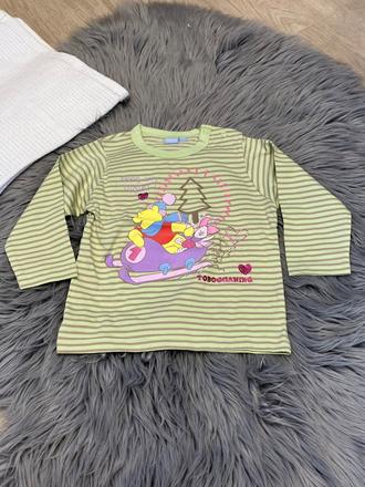 Dievčenské pásikavé tričko macko pooh (12-18mes.), disney,80