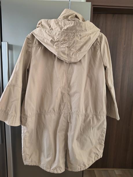 Benetton prechodná bavlnená parka s 3/4 rukávom m, benetton,m