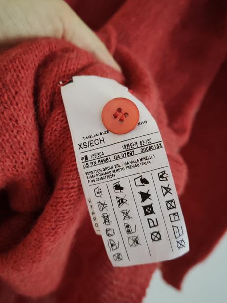 Svetrík oversize, benetton,xs